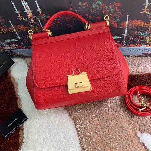 Dolce Gabbana Sac en cuir d'origine 4131 rouge
