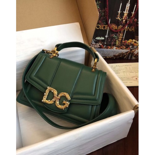 Dolce Gabbana Sac en cuir d'origine 4916 Vert