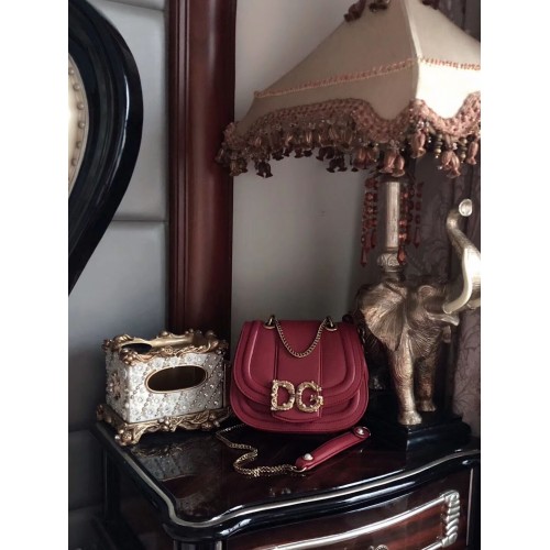 Dolce Gabbana Sac en cuir d'origine 4917 Rouge&Vert