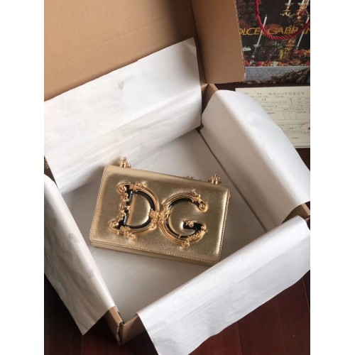 Dolce Gabbana Origianl Sac à bandoulière en cuir 4006 or