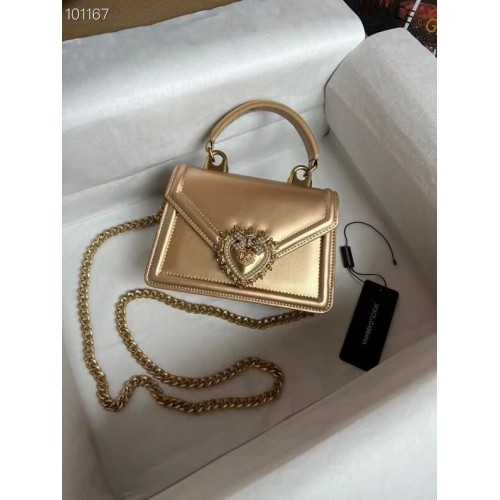 Dolce Gabbana Origianl Sac à bandoulière en cuir 4011 or