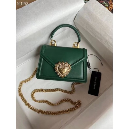 Dolce Gabbana Origianl Sac à bandoulière en cuir 4011 vert