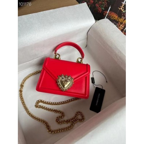 Dolce Gabbana Origianl Sac à bandoulière en cuir 4011 rouge