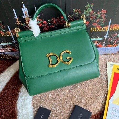 Dolce Gabbana Origianl Sac à bandoulière en cuir 5157 vert