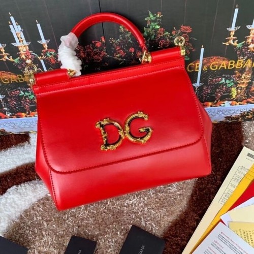 Dolce Gabbana Origianl Sac à bandoulière en cuir 5157 rouge