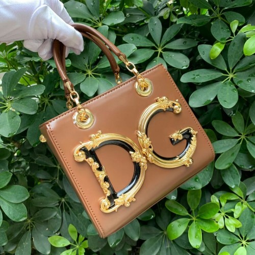 Dolce Gabbana Origianl Sac à bandoulière en cuir 5158 marron