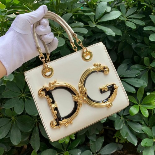 Dolce Gabbana Origianl Sac à bandoulière en cuir 5158 blanc