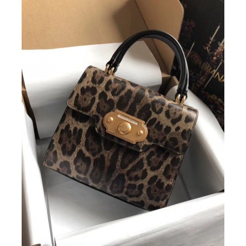 Dolce Gabbana SICILY Chrysanthemum Calfskin Tote Bags 5588-3 noir