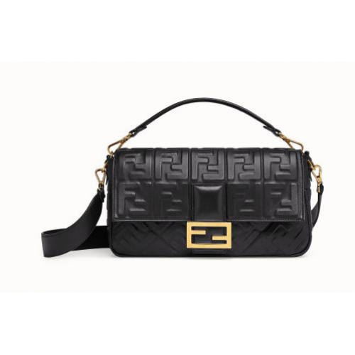 FENDI BAGUETTE grand sac à bandoulière 8BR771A noir