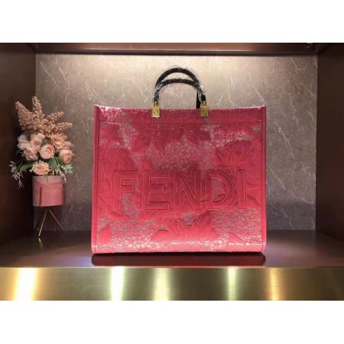 FENDI GRAND sac broderie 8BH386AB rose