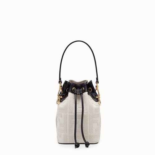 FENDI MON TRESOR Mini sac en toile beige 8BS010