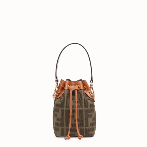 FENDI MON TRESOR Mini sac en toile verte 8BS010