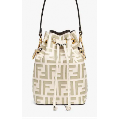 FENDI Mon Tresor mini-sac en cuir 8BS010 Beige