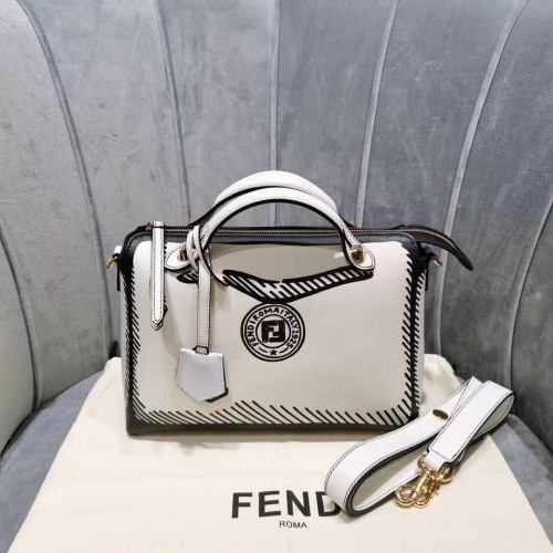 FENDI Sac en cuir d'origine FD6588 Blanc