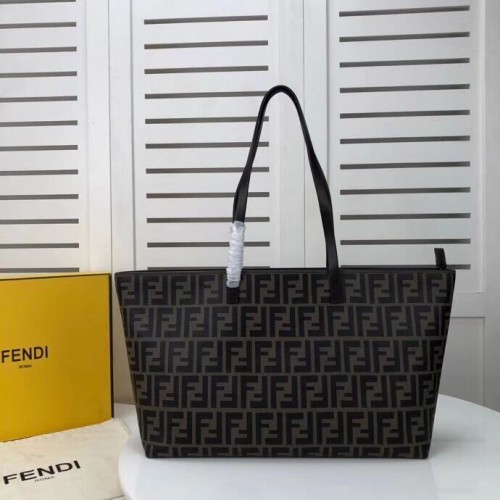 FENDI Shopper sac en toile F8008 marron