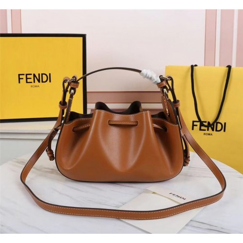 FENDI TOUCH sac en cuir 8BS059 Caramel