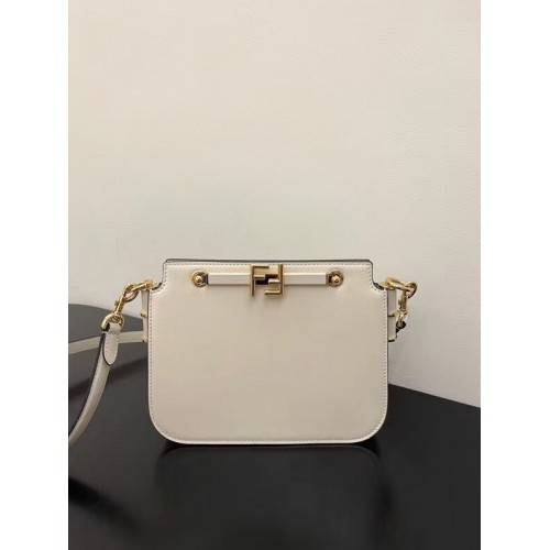 FENDI TOUCH sac en cuir 8BT349AHK2 blanc