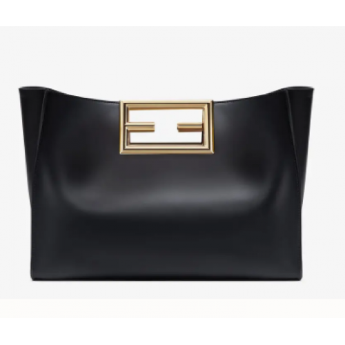 Sac FENDI WAY MEDIUM en cuir noir 8BH391AAI