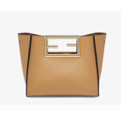 FENDI WAY petit sac en cuir 5FB6846 Beige