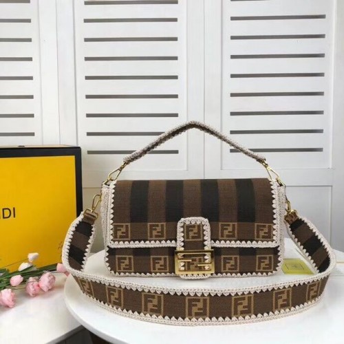 Sac en tissu FENDI 8BR033 Café