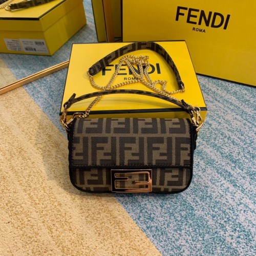 Sac en tissu FENDI 8BR600 marron
