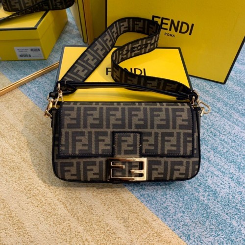 Sac en tissu FENDI 8BR601 marron