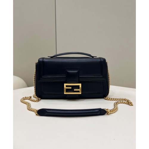 Fendi Baguette Sac en peau de mouton 8BR6551 noir