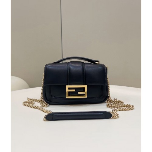 Fendi Baguette Sac en peau de mouton 8BR6551 noir
