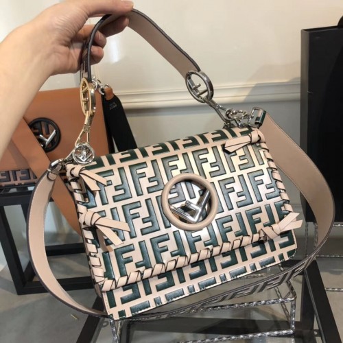 Fendi KAN I LOGO Sac à main moyen 8BT284 vert