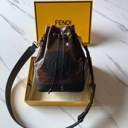 Fendi MON TRESOR Sac en tissu multicolore 8BT298 noir