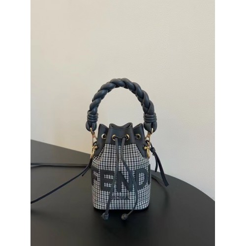 Fendi MON TRESOR mini-sac 8BS010A3 noir&blanc