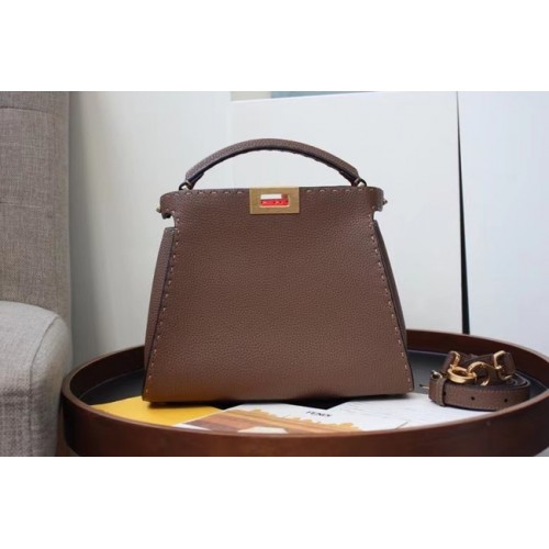 Fendi PEEKABOO ISEEU MEDIUM sac en cuir 70192 Kaki