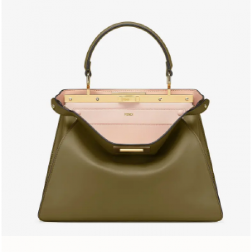 Fendi PEEKABOO ISEEU MEDIUM sac en cuir 70193 vert