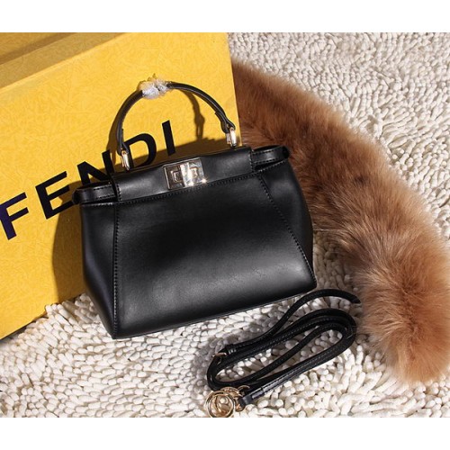 Fendi Peekaboo Bag Cuir Lisse FD6035 Noir