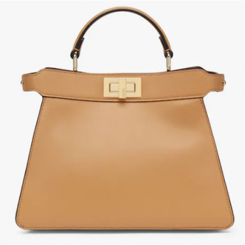 Fendi Peekaboo Iseeu Petit sac en cuir 8BN327A Marron