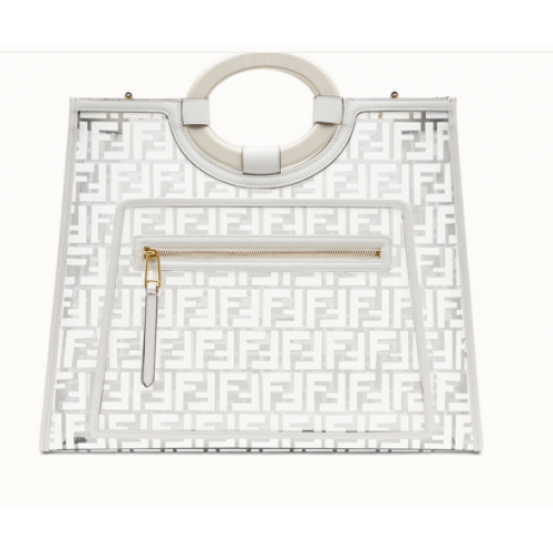 Fendi RUNAWAY PU sac fourre-tout 8BH360A blanc
