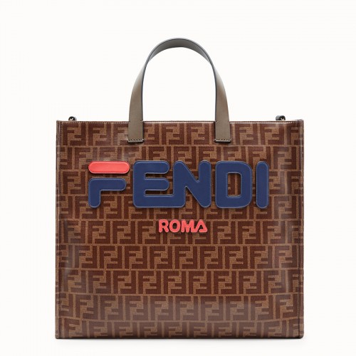 Fendi SHOPPER F1843 marron&bleu