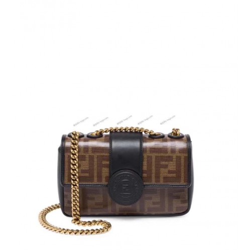 Fendi PORTEFEUILLE SUR CHAÎNE 8HF836 noir