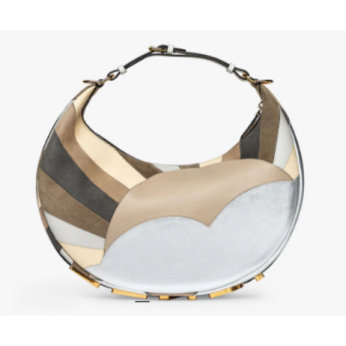 Fendi graphy Small Sac en cuir avec incrustation multicolore 8BR798A