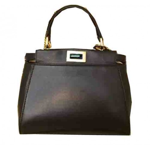 Fendi mini Peekaboo Sac Original Cuir 55211 Noir