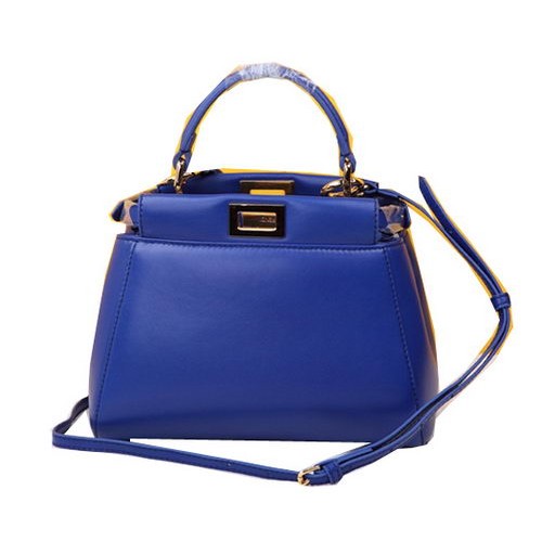 Fendi mini Peekaboo Bag Cuir de Mouton F520885 Royal