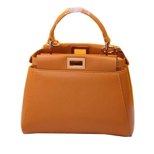 Fendi mini Peekaboo Bag Cuir de Mouton F520885 Blé