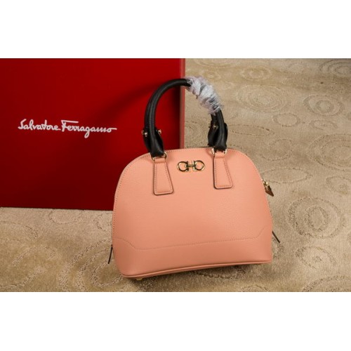 Ferragamo Sac fourre-tout moyen double Gancio 21E703 Rose foncé