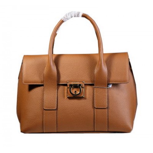 Ferragamo Sac fourre-tout moyen Cuir de veau 21D941 Blé