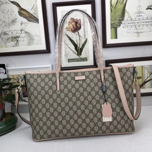Gucci GG Supreme Sac fourre-tout en toile 353437 Camel