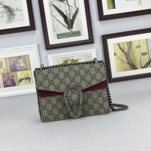 Gucci Mini Dionysus GG Canvas Sac à bandoulière 421970 Vin