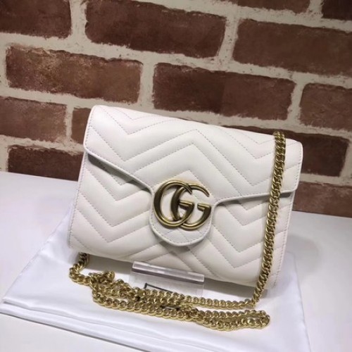 Gucci GG Marmont Matelasse mini sac 474575 blanc