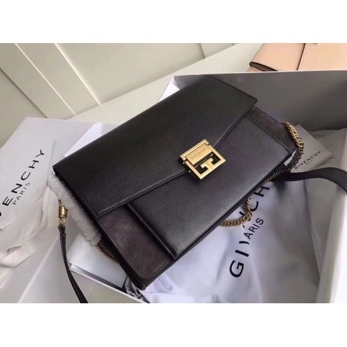 GIVENCHY GV3 sac à bandoulière moyen en cuir 9741 noir