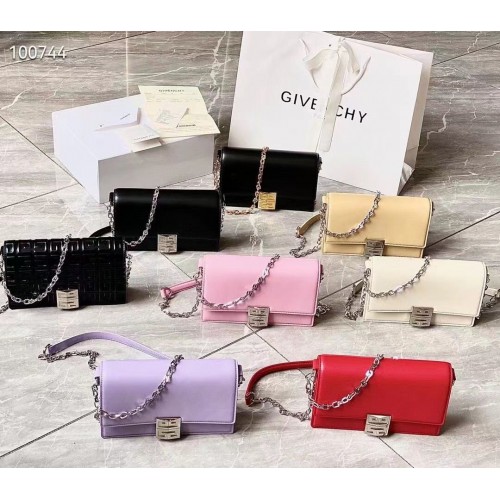 GIVENCHY Sac à bandoulière chaîne en cuir d'origine 1864