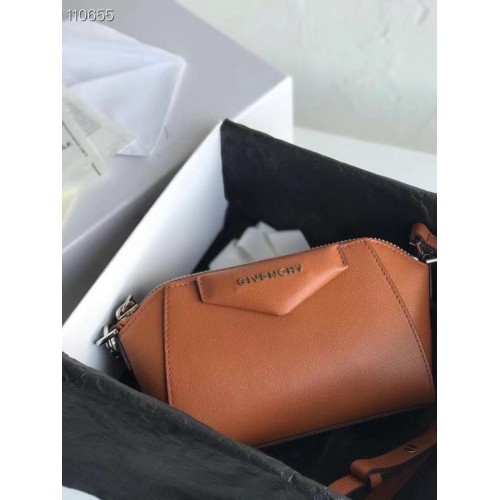 GIVENCHY Original Sac à Bandoulière en Cuir 1870 marron